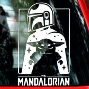The Mandalorian Baby Yoda 5 inch vinyl decal